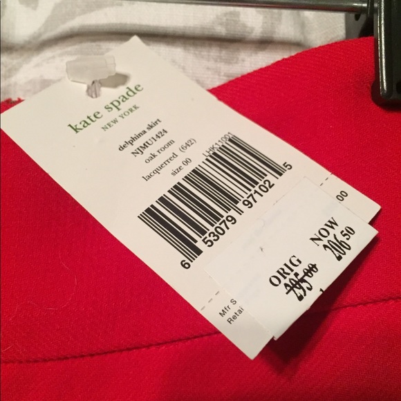Kate Spade Red Skirt - Picture 3 of 3